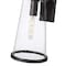 Z-Lite Bar Harbor Outdoor Wall, 1-Light, 10 In.W x 11 In.L x 18 In.H, Sand Black/Clear seedy 5004B-BK - alternate 2